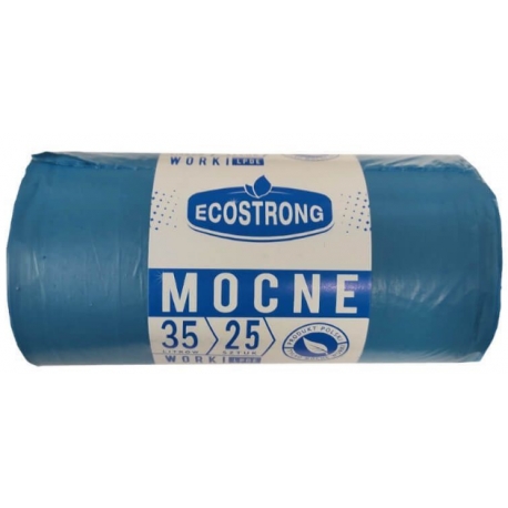 WORKI 35L LDPE NIEBIESKIE 25SZT MOCNE