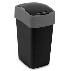 kosz-na-smieci-flip-bin-25l-curver-czarny-srebrny
